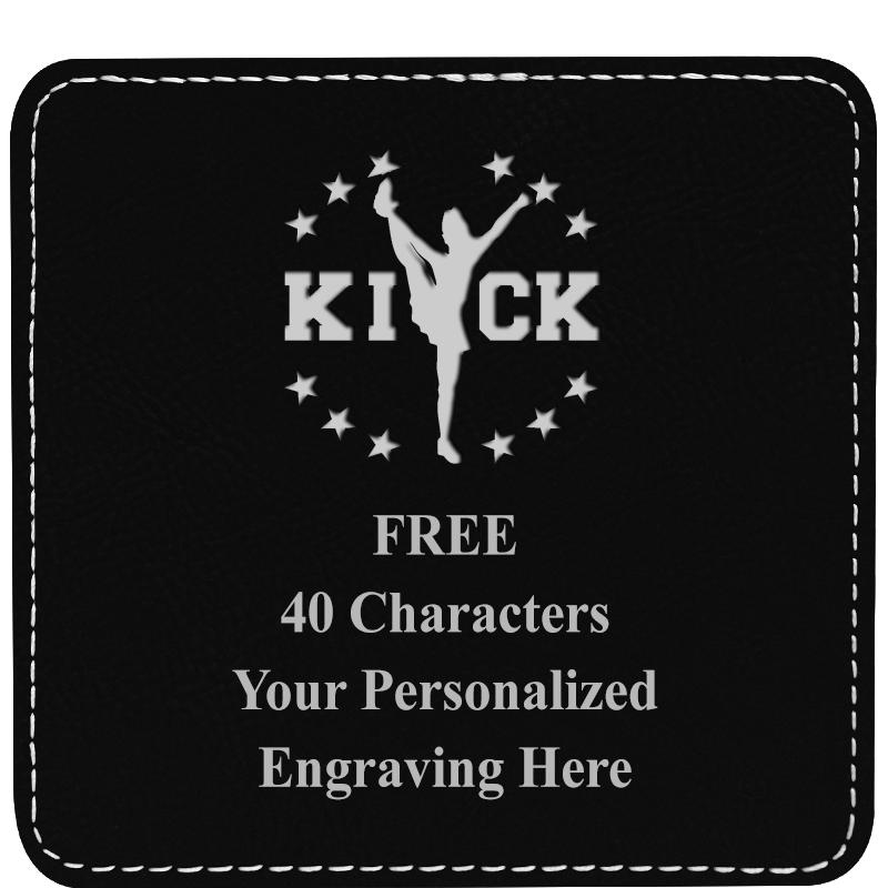 4" COASTER LEATHERETTE