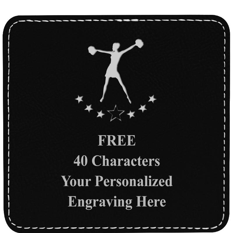 4" COASTER LEATHERETTE