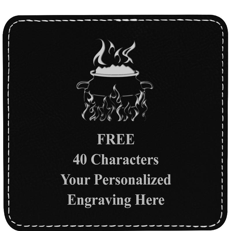 4" COASTER LEATHERETTE