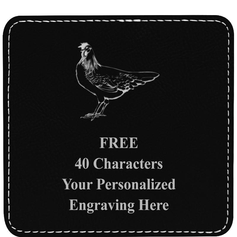 4" COASTER LEATHERETTE