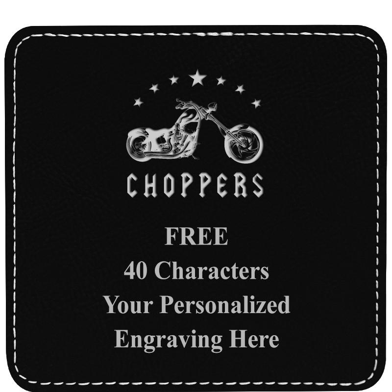 4" COASTER LEATHERETTE