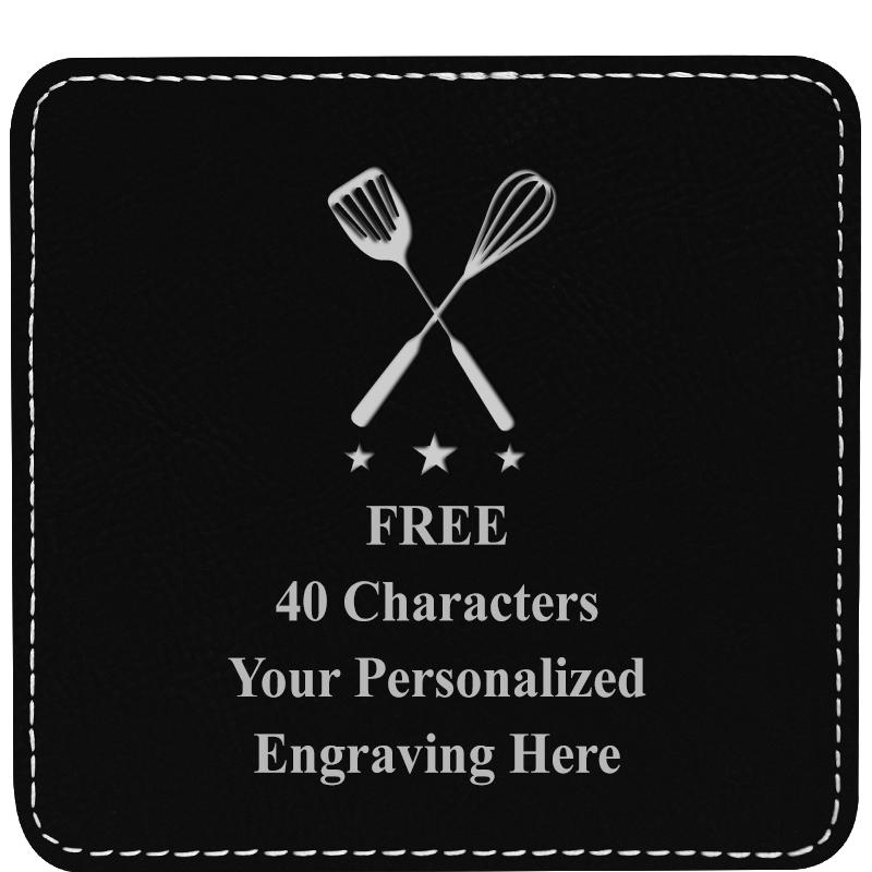 4" COASTER LEATHERETTE