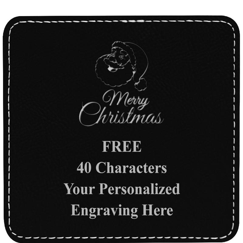 4" COASTER LEATHERETTE