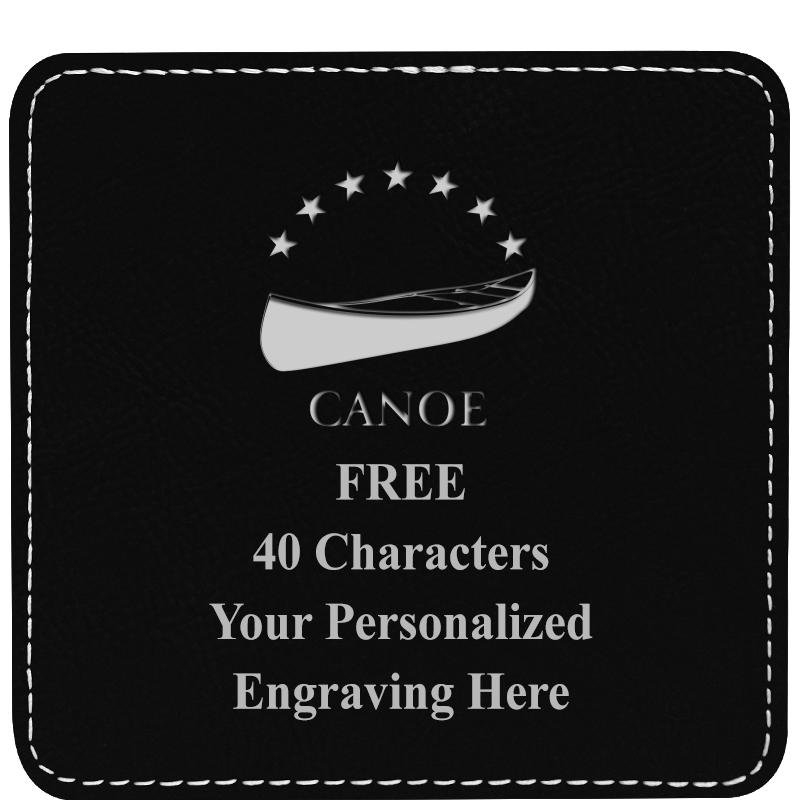 4" COASTER LEATHERETTE