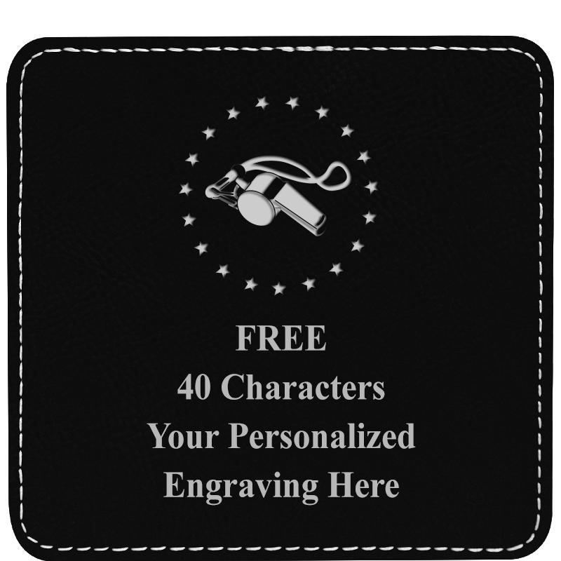 4" COASTER LEATHERETTE