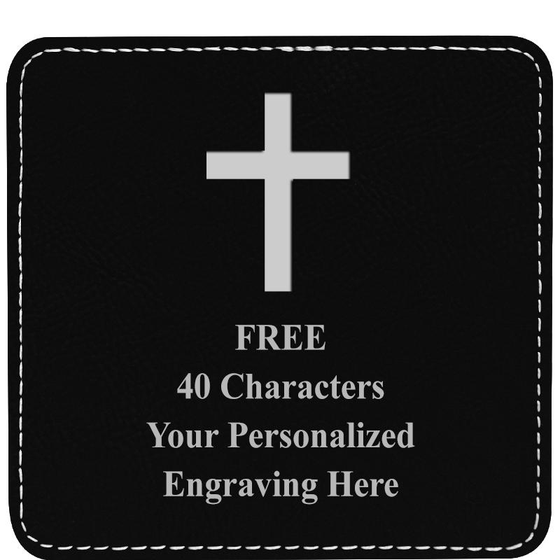 4" COASTER LEATHERETTE