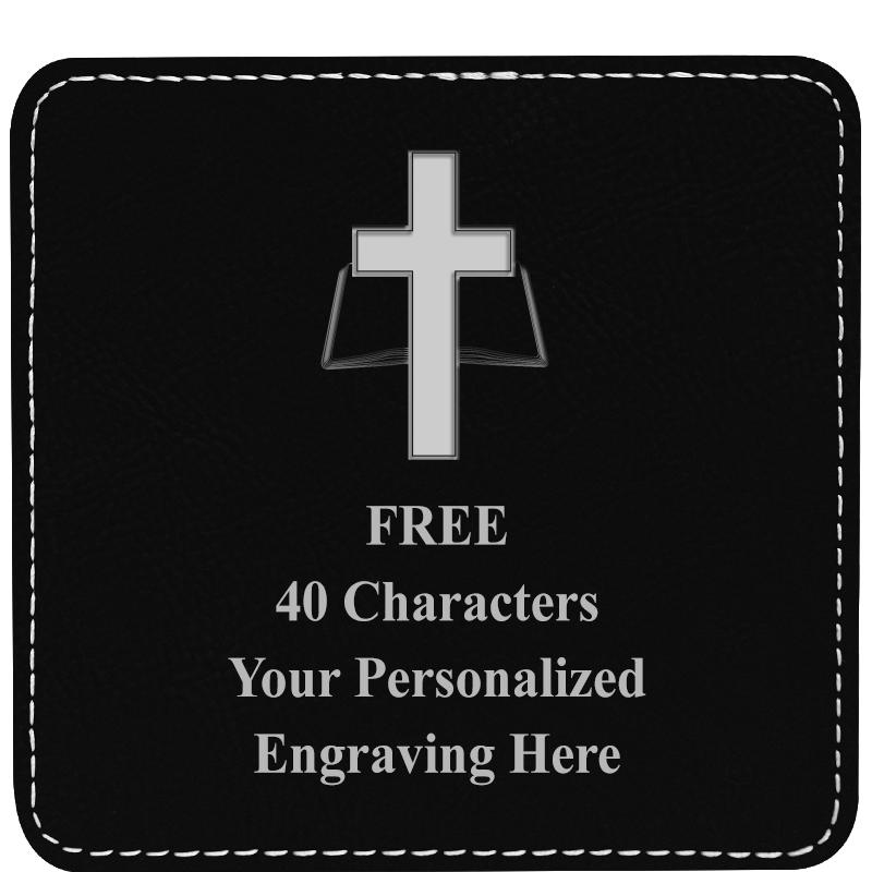 4" COASTER LEATHERETTE