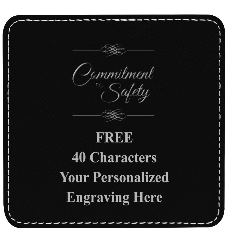 4" COASTER LEATHERETTE