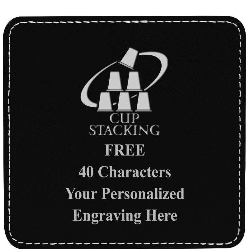 4" COASTER LEATHERETTE