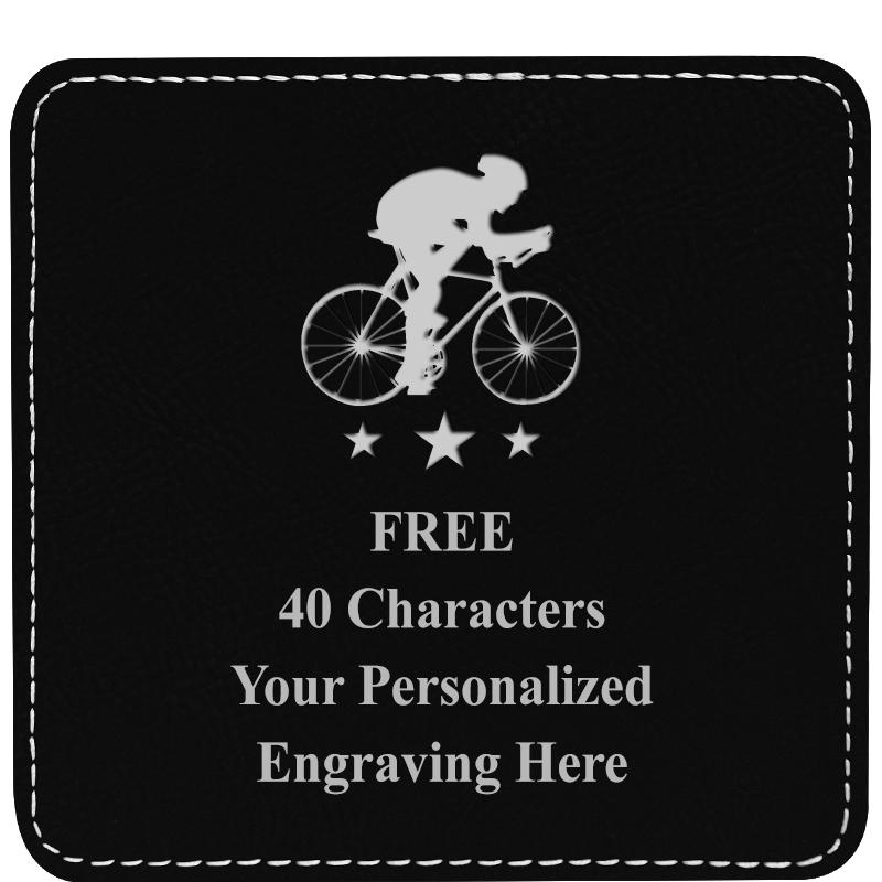 4" COASTER LEATHERETTE