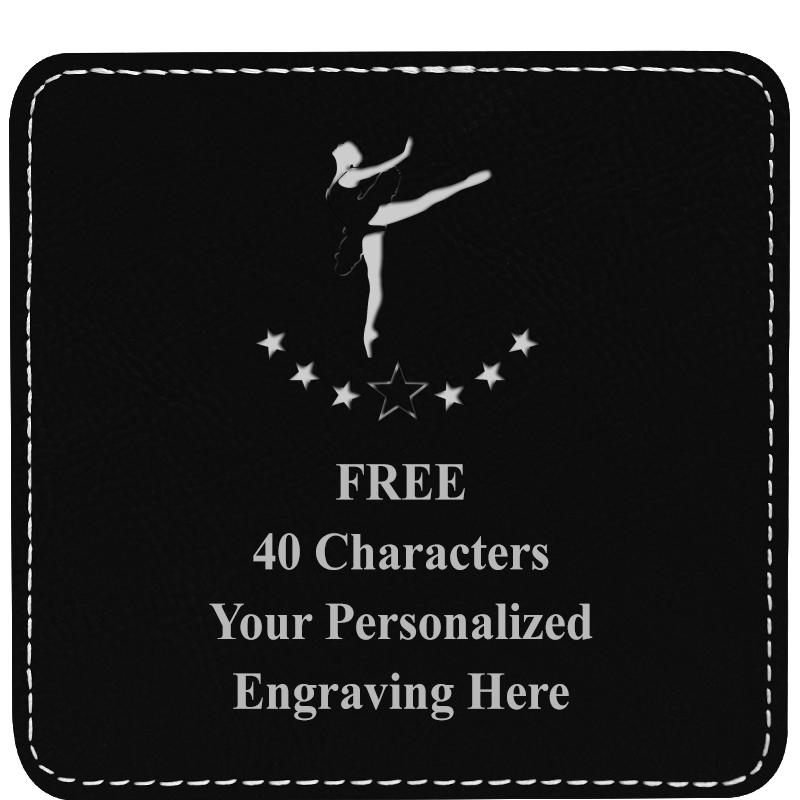 4" COASTER LEATHERETTE