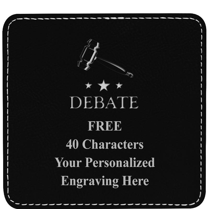 4" COASTER LEATHERETTE