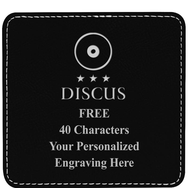 4" COASTER LEATHERETTE