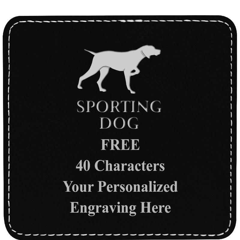 4" COASTER LEATHERETTE