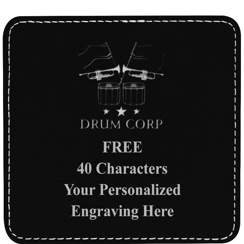 4" COASTER LEATHERETTE
