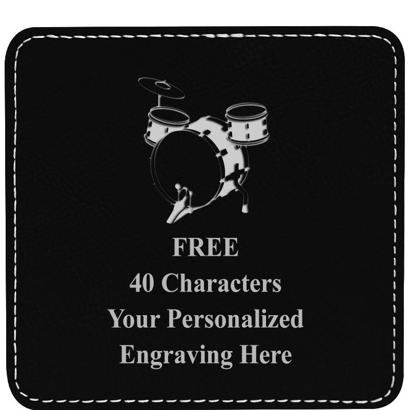 4" COASTER LEATHERETTE