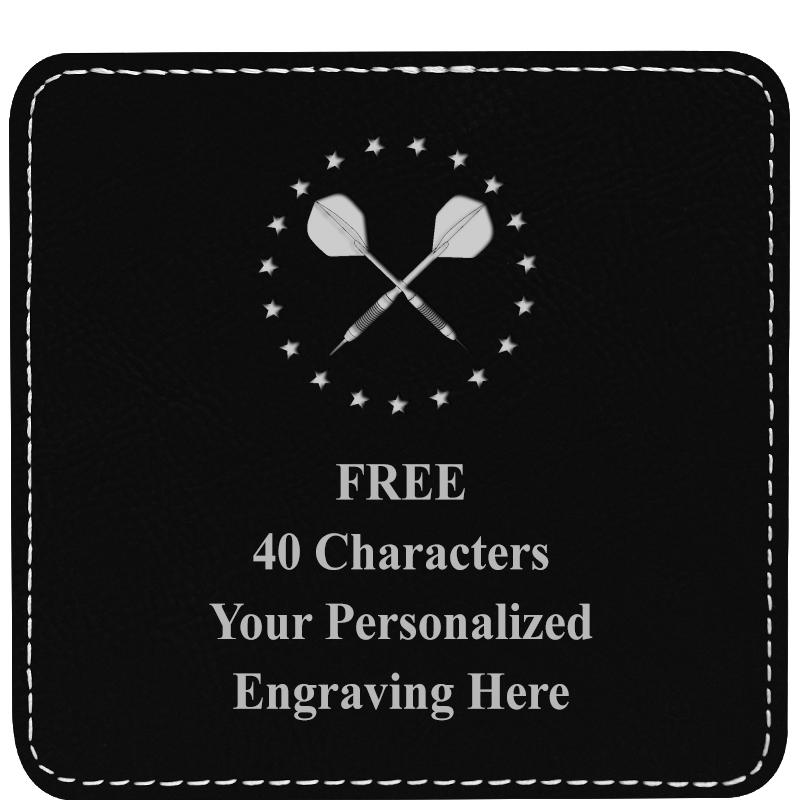 4" COASTER LEATHERETTE