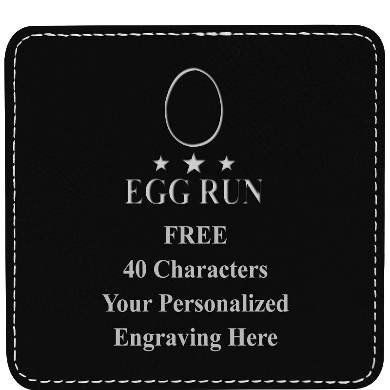 4" COASTER LEATHERETTE