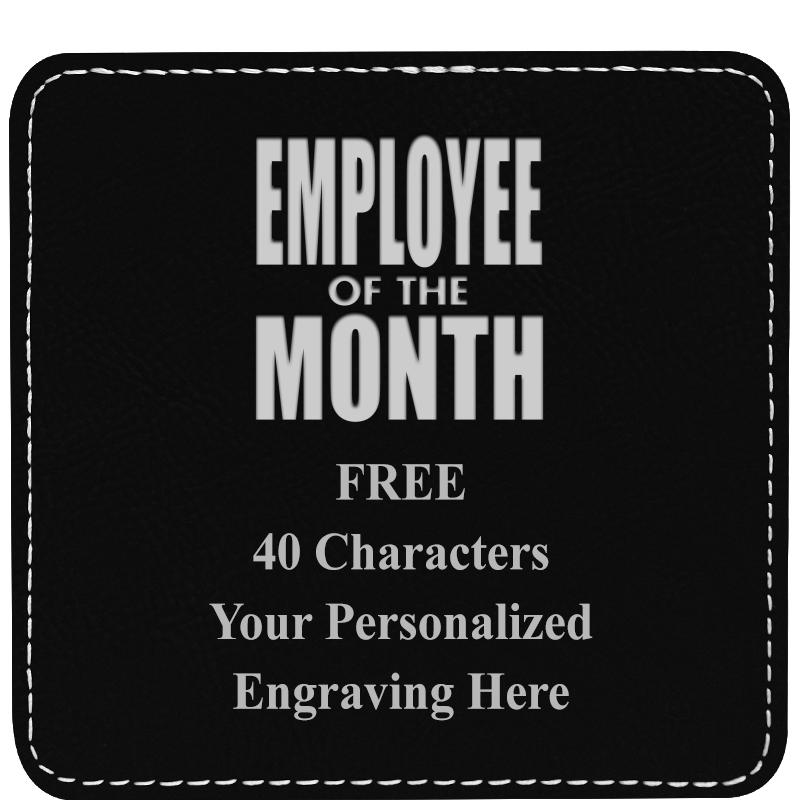 4" COASTER LEATHERETTE