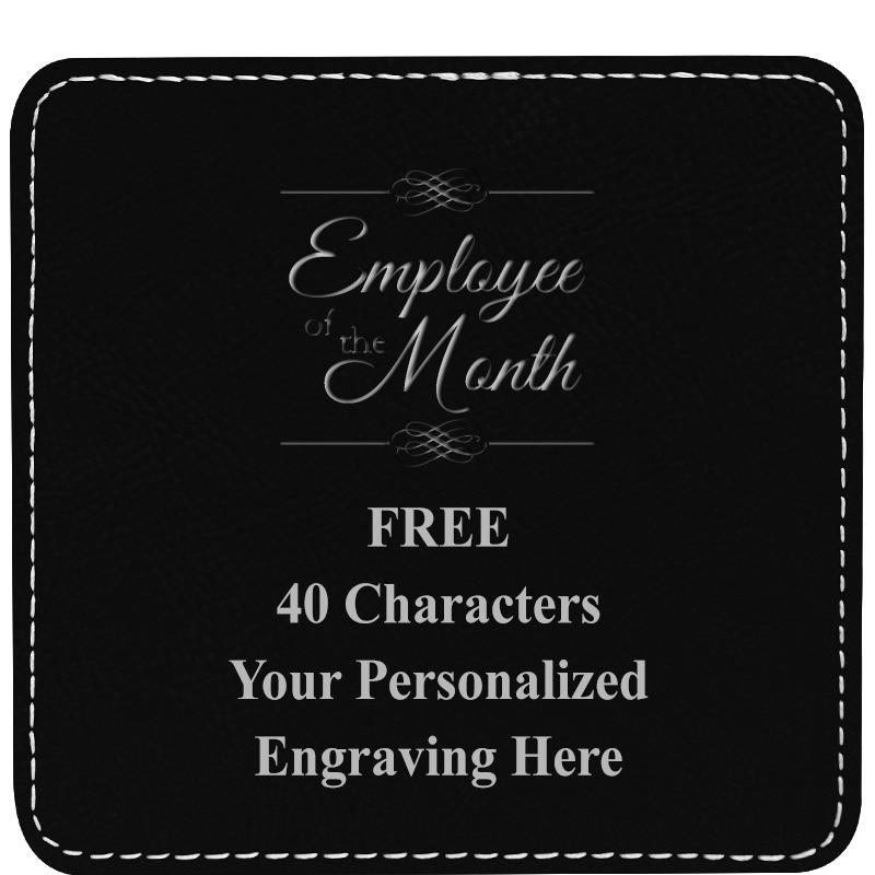 4" COASTER LEATHERETTE