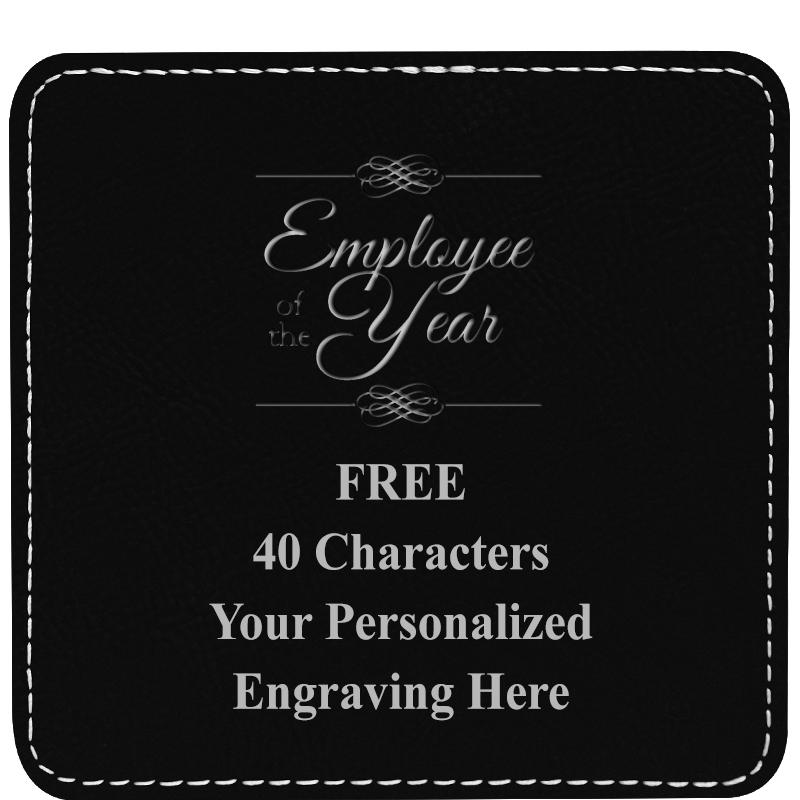 4" COASTER LEATHERETTE