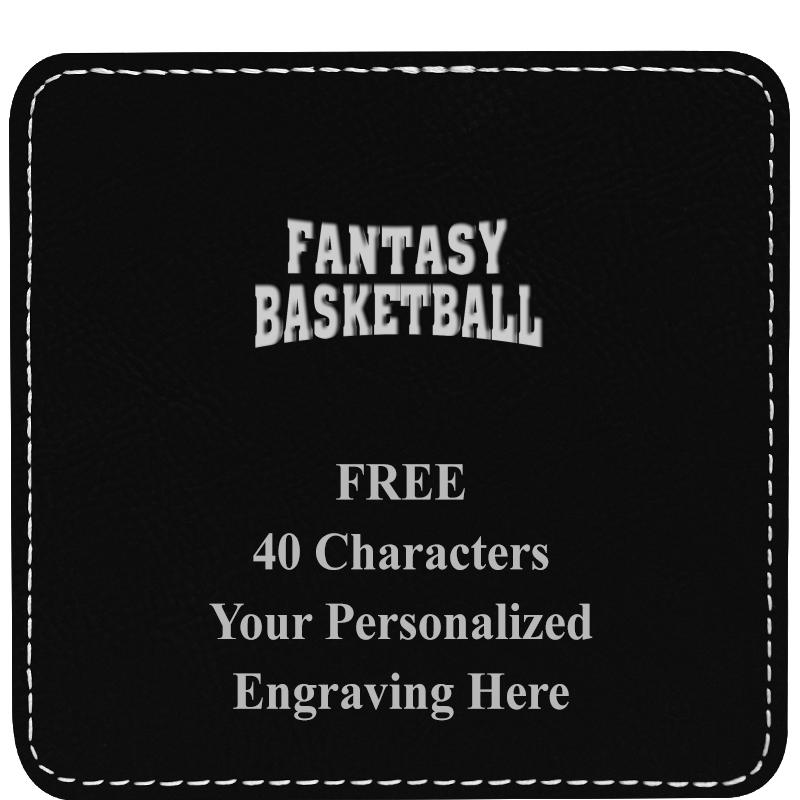 4" COASTER LEATHERETTE