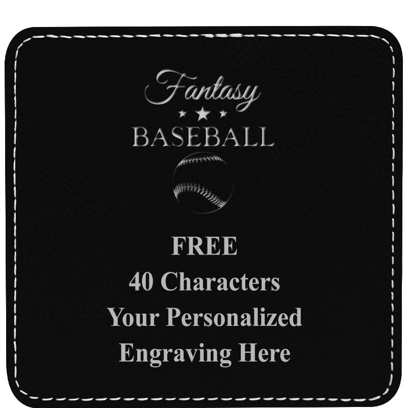 4" COASTER LEATHERETTE