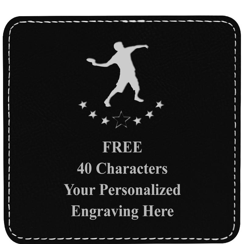 4" COASTER LEATHERETTE