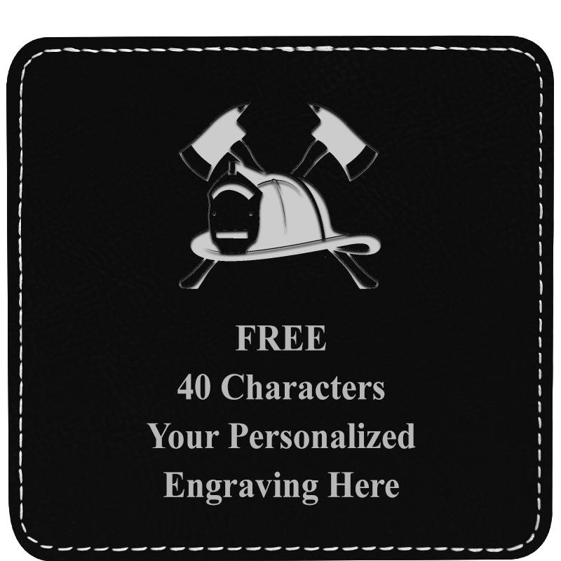 4" COASTER LEATHERETTE