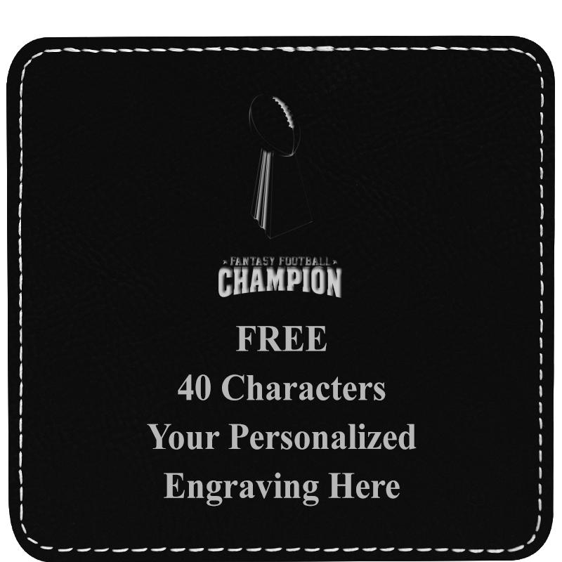 4" COASTER LEATHERETTE