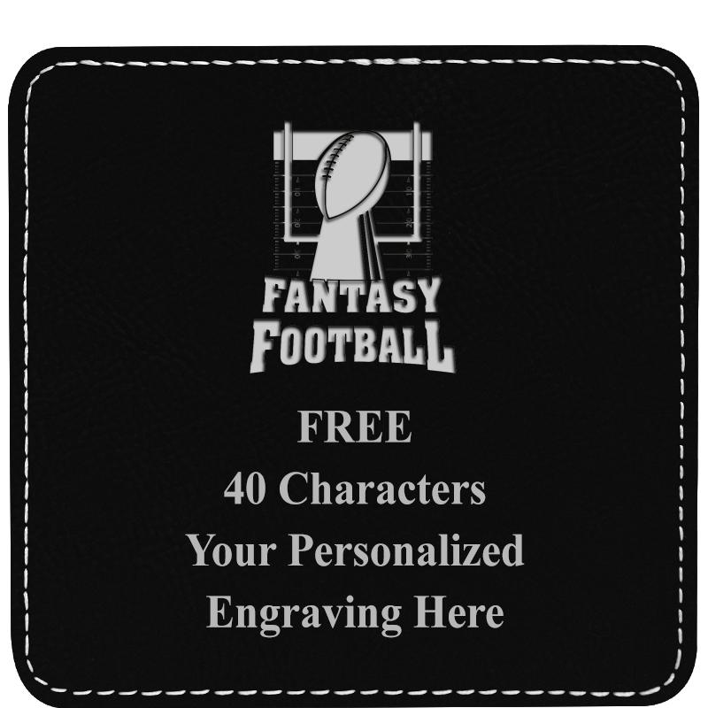 4" COASTER LEATHERETTE