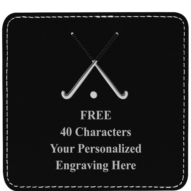 4" COASTER LEATHERETTE