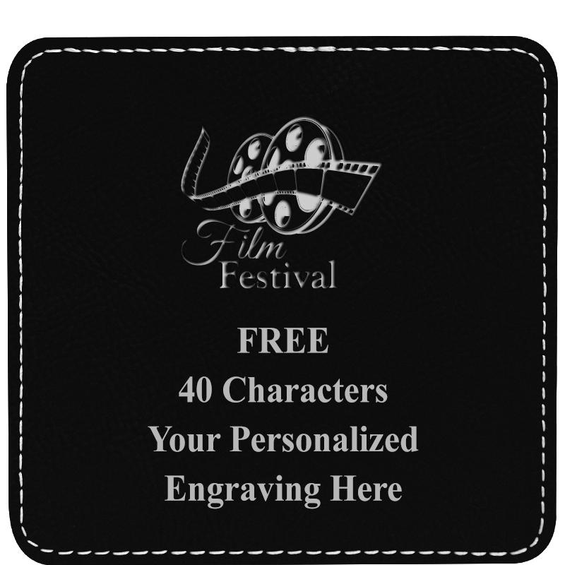 4" COASTER LEATHERETTE