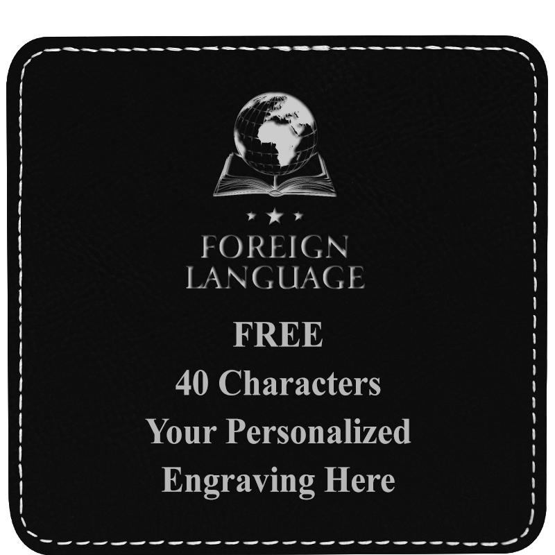 4" COASTER LEATHERETTE