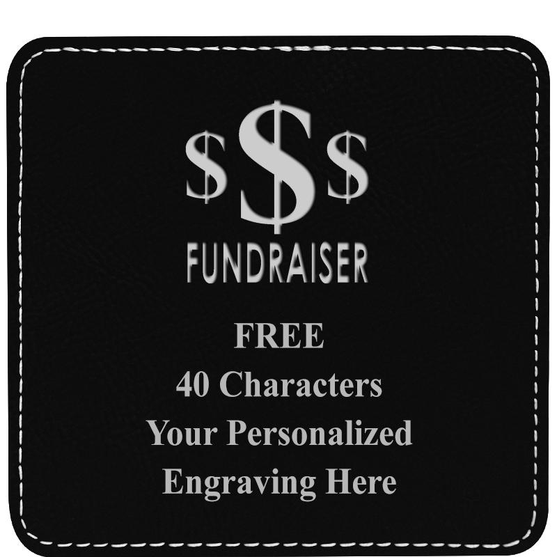 4" COASTER LEATHERETTE