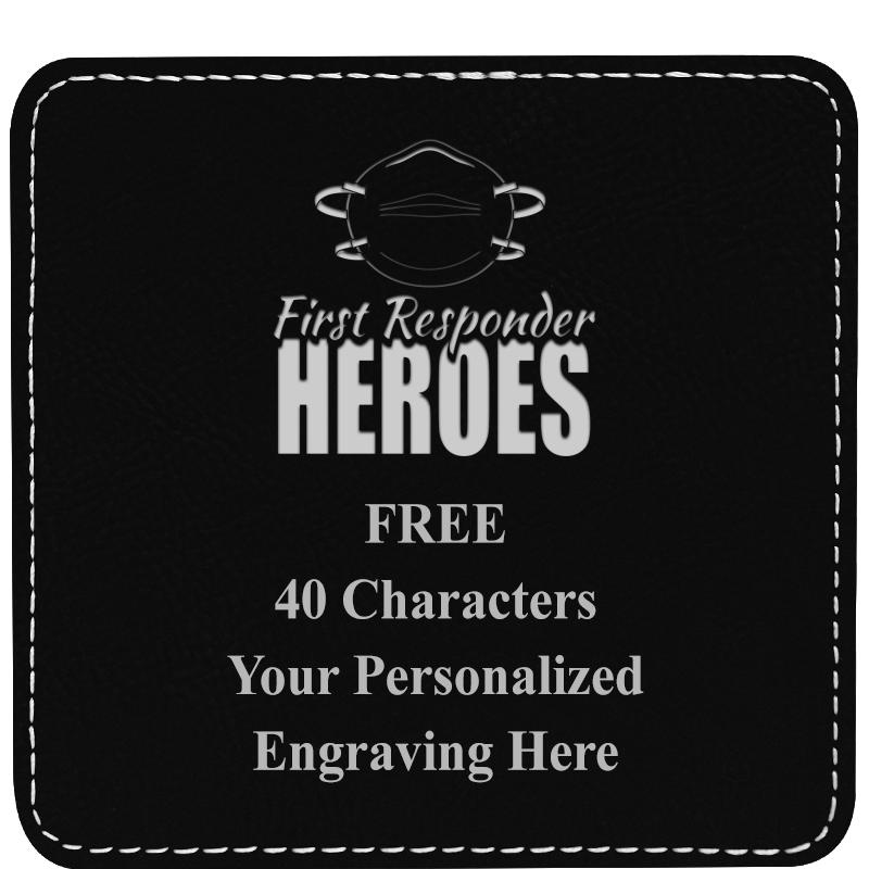 4" COASTER LEATHERETTE