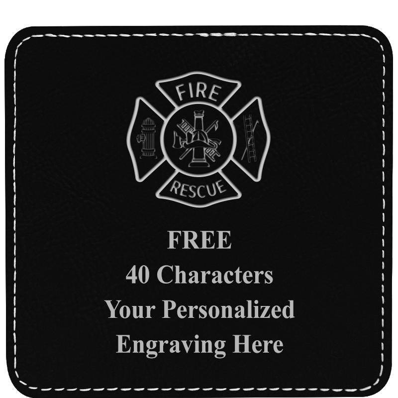 4" COASTER LEATHERETTE