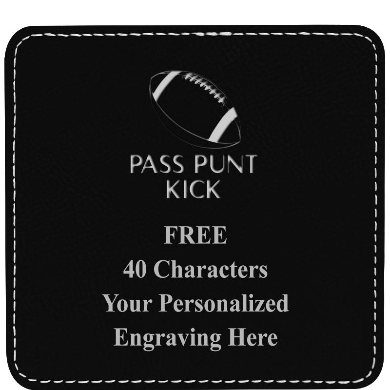 4" COASTER LEATHERETTE