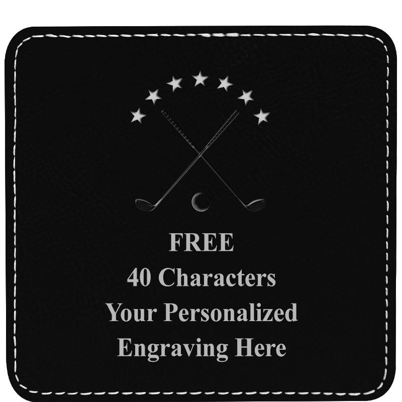 4" COASTER LEATHERETTE