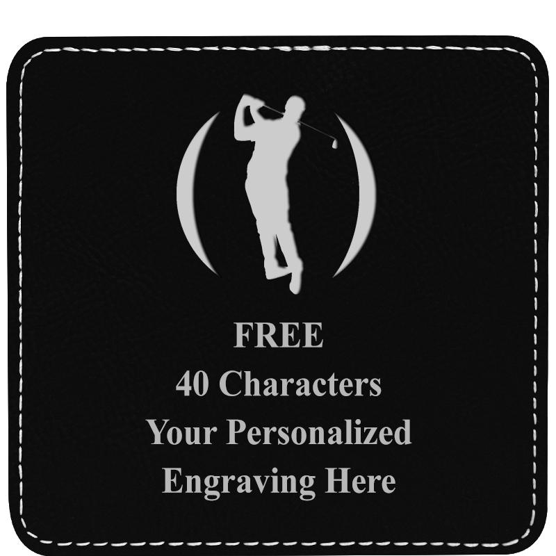 4" COASTER LEATHERETTE