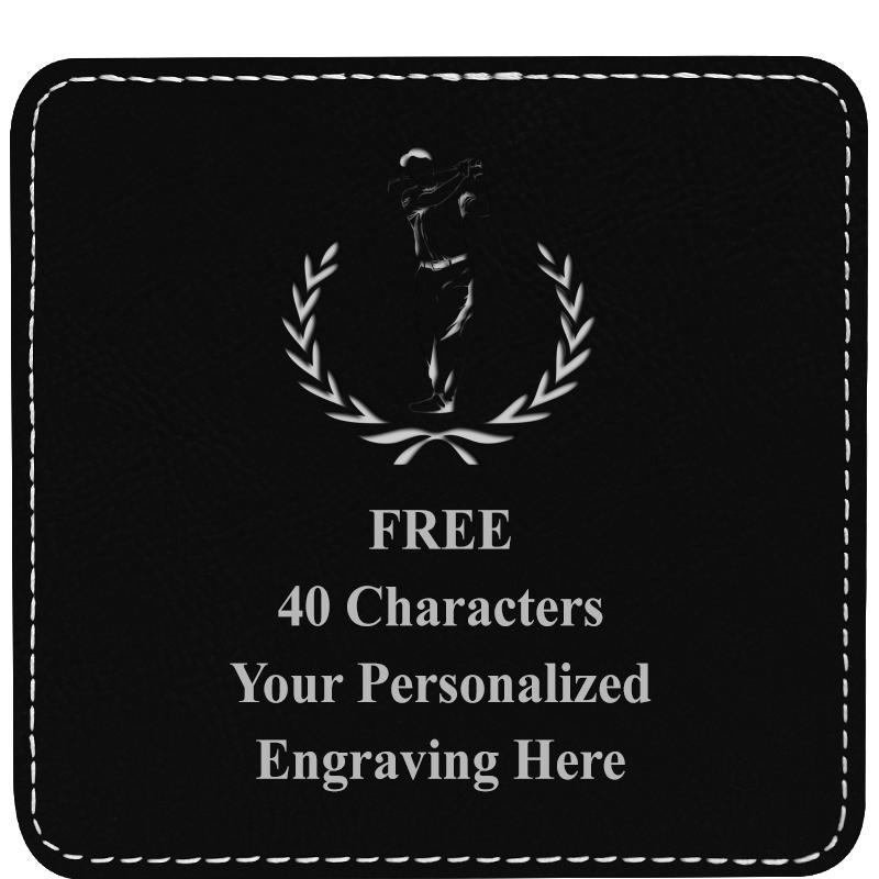 4" COASTER LEATHERETTE