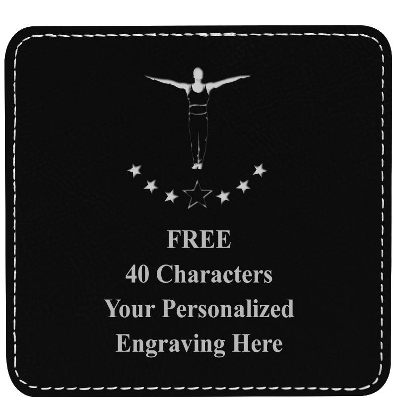 4" COASTER LEATHERETTE