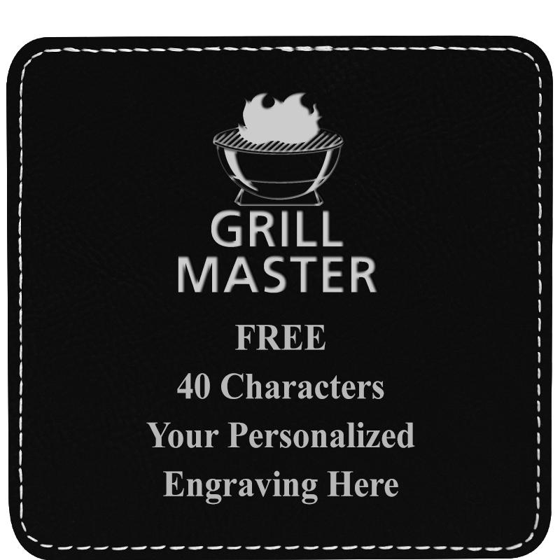 4" COASTER LEATHERETTE