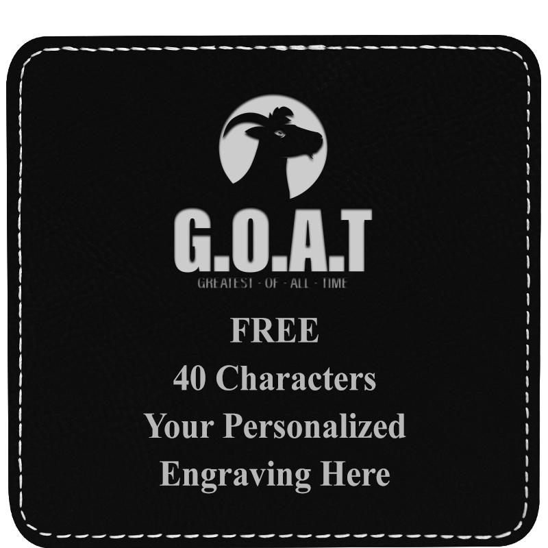 4" COASTER LEATHERETTE