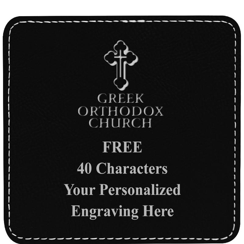 4" COASTER LEATHERETTE