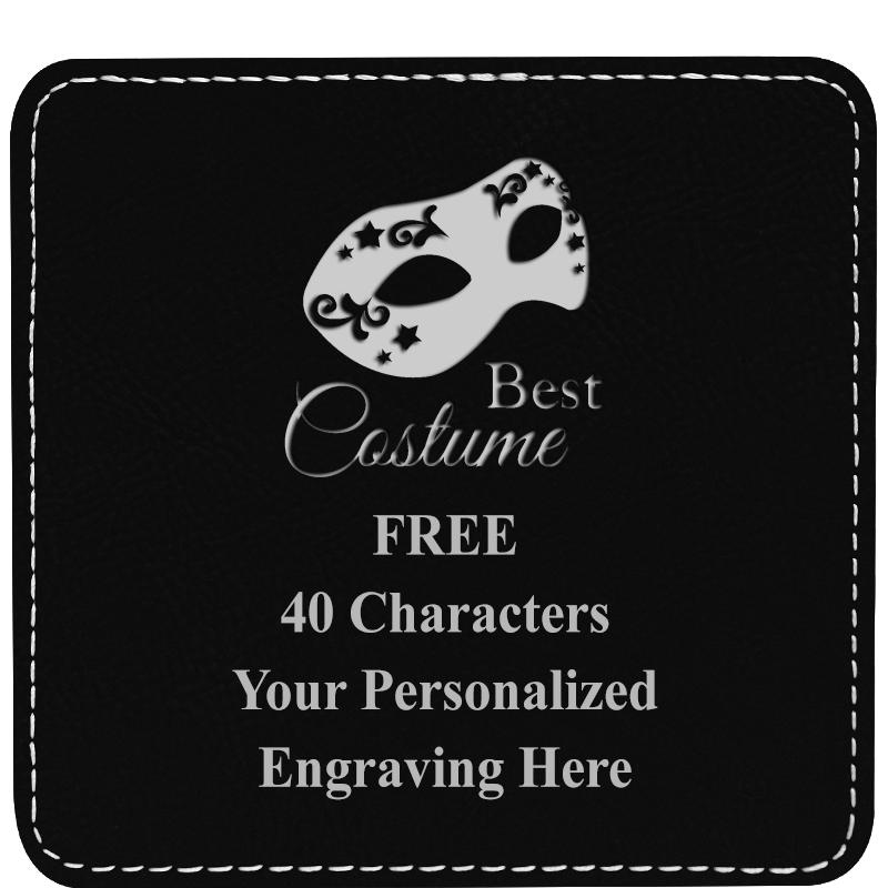 4" COASTER LEATHERETTE