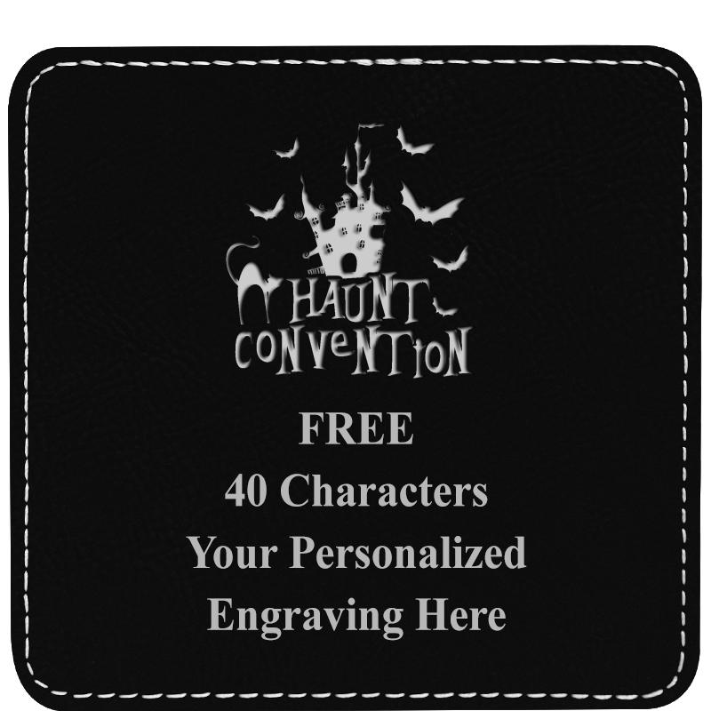 4" COASTER LEATHERETTE