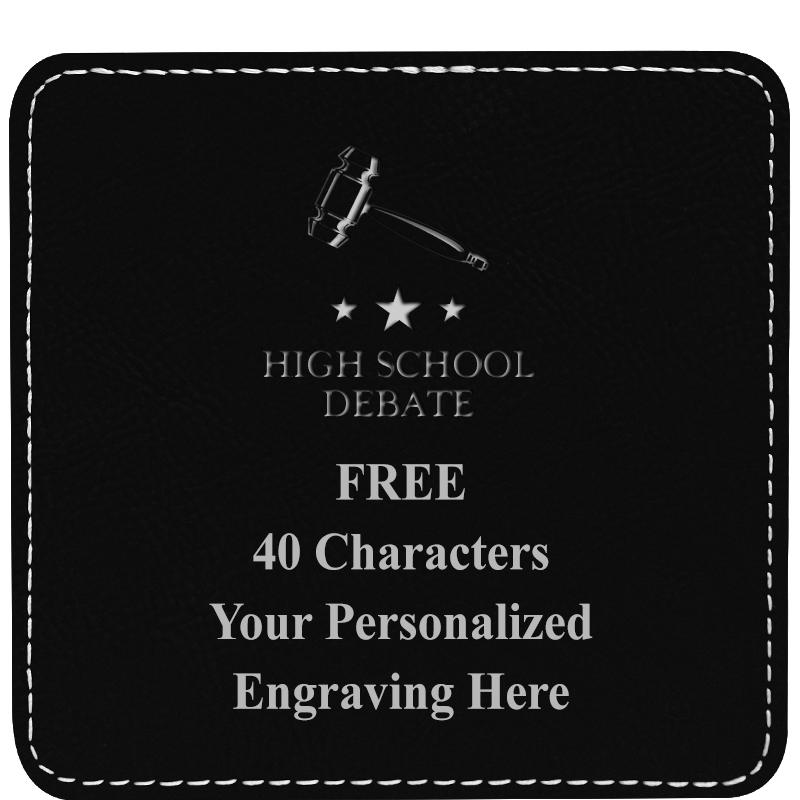 4" COASTER LEATHERETTE