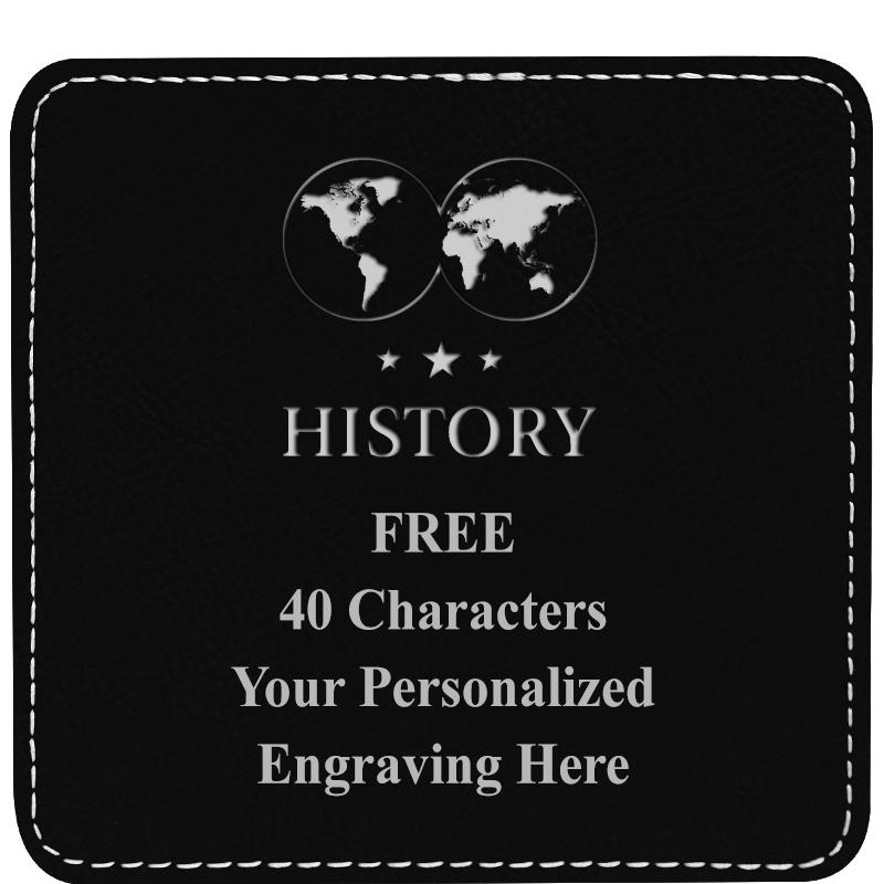 4" COASTER LEATHERETTE