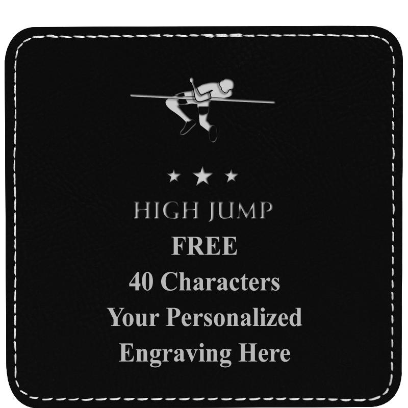 4" COASTER LEATHERETTE